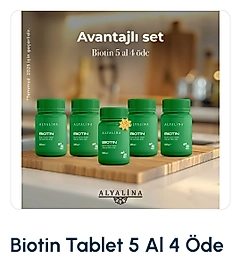 Alyalina Biotin Tablet 5 Al 4 Öde
